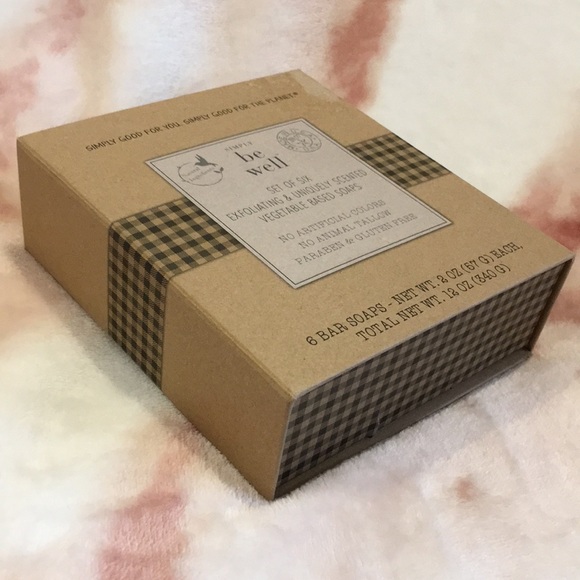 Simply Be Well Set of 6 Exfoliating Scented Vegie Based Soaps 12oz NWT Boxed Set - Picture 8 of 16